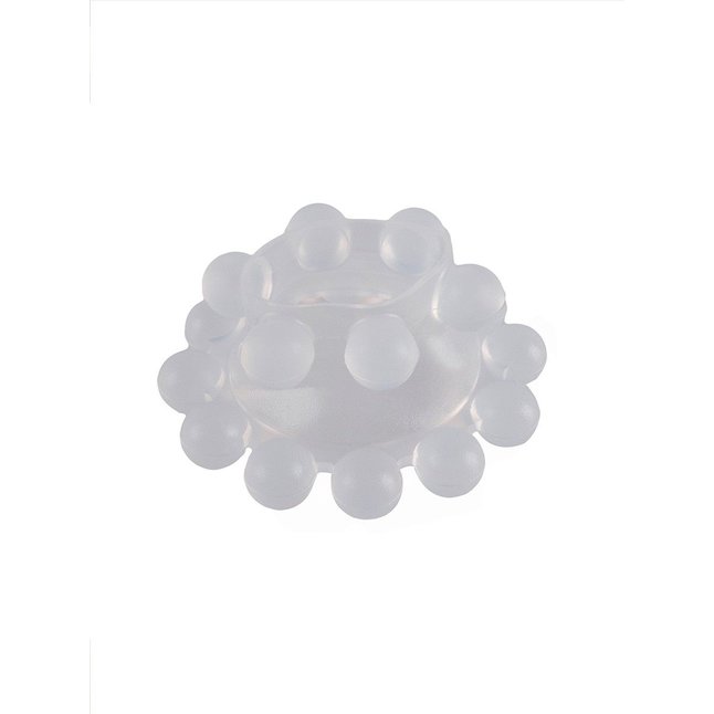 Эластичное эрекционное кольцо с двумя рядами шариков - SEX EXPERT. Фотография 7.