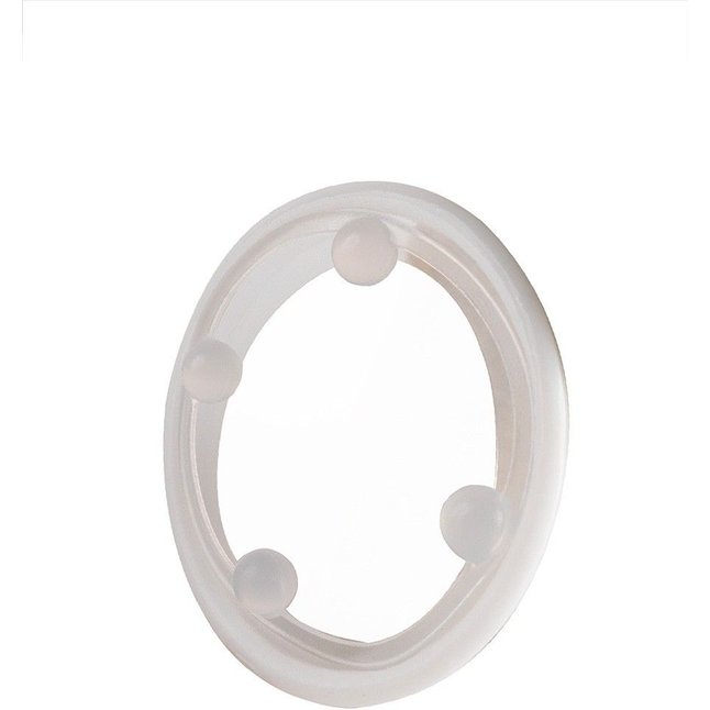 Эрекционное кольцо с 4 стимулирующими шариками - SEX EXPERT. Фотография 4.