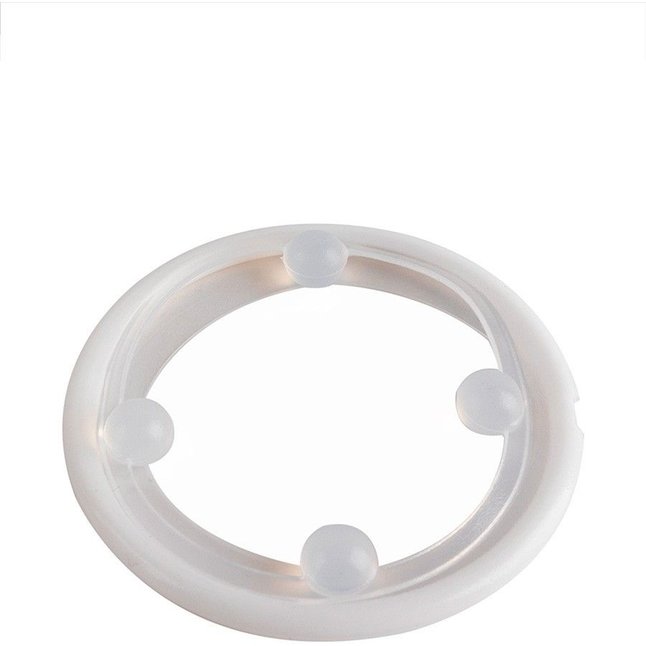 Эрекционное кольцо с 4 стимулирующими шариками - SEX EXPERT. Фотография 5.