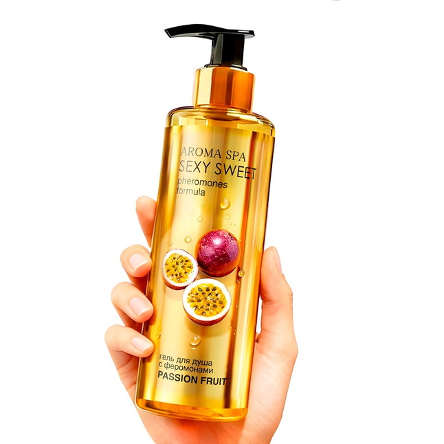 Гель для душа с феромонами и ароматом маракуйи Passion Fruit - 200 мл - Серия Sexy Sweet. Фотография 2.