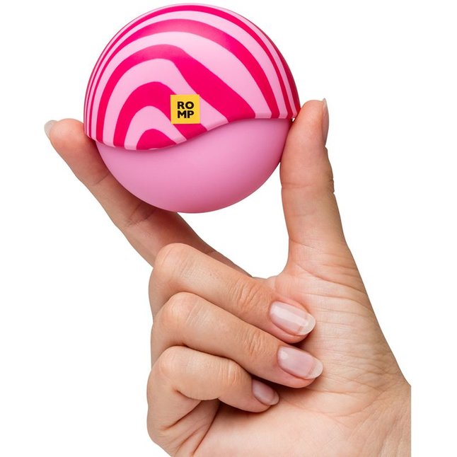 Розовый бесконтактный клиторальный стимулятор Romp Spin. Фотография 5.