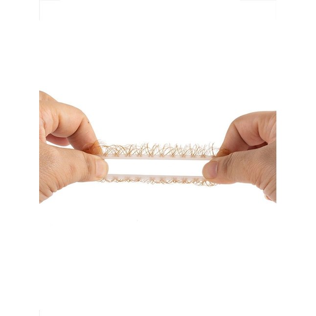 Эрекционное кольцо с бежевыми «ресничками». Фотография 7.