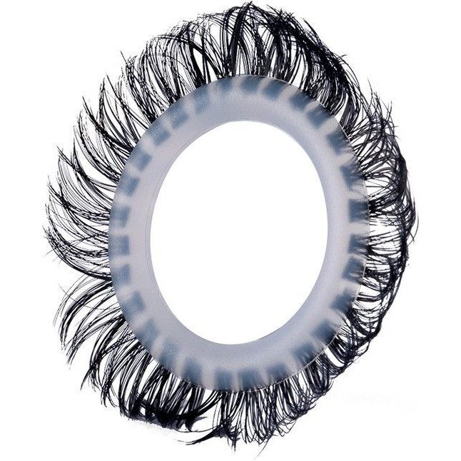 Эластичное эрекционное колечко с черными «ресничками». Фотография 4.