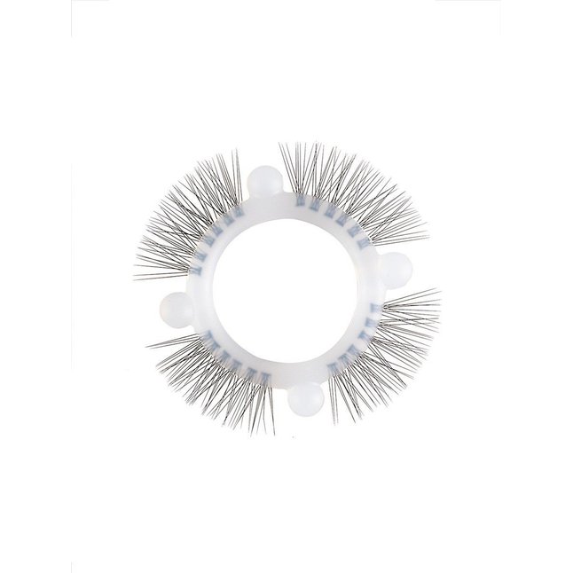 Эластичное кольцо с «ресничками» и 4 шариками. Фотография 2.