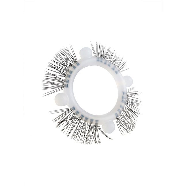 Эластичное кольцо с «ресничками» и 4 шариками. Фотография 3.