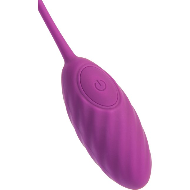 Фиолетовое силиконовое виброяйцо Purr. Фотография 9.