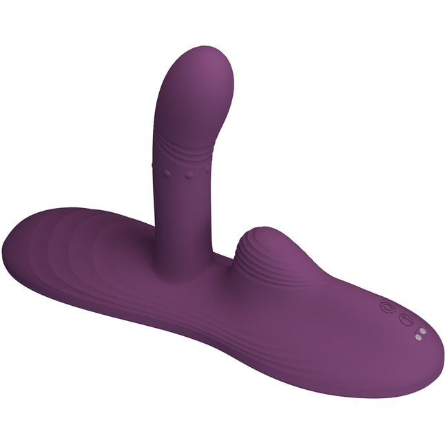 Фиолетовая виброподушка Luka с пультом ДУ - Pretty Love. Фотография 5.