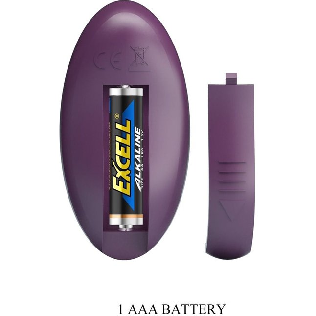 Фиолетовая виброподушка Luka с пультом ДУ - Pretty Love. Фотография 9.