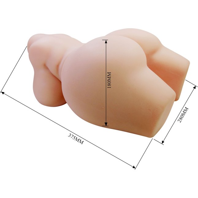 Телесный мастурбатор-торс Grace - Crazy Bull. Фотография 7.