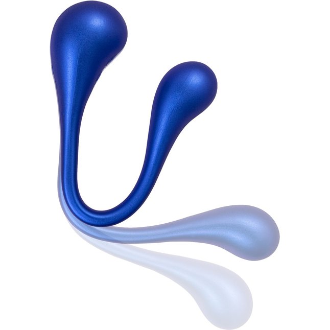 Синий многофункциональный вибратор Inefy с пультом ДУ - L EROINA. Фотография 6.