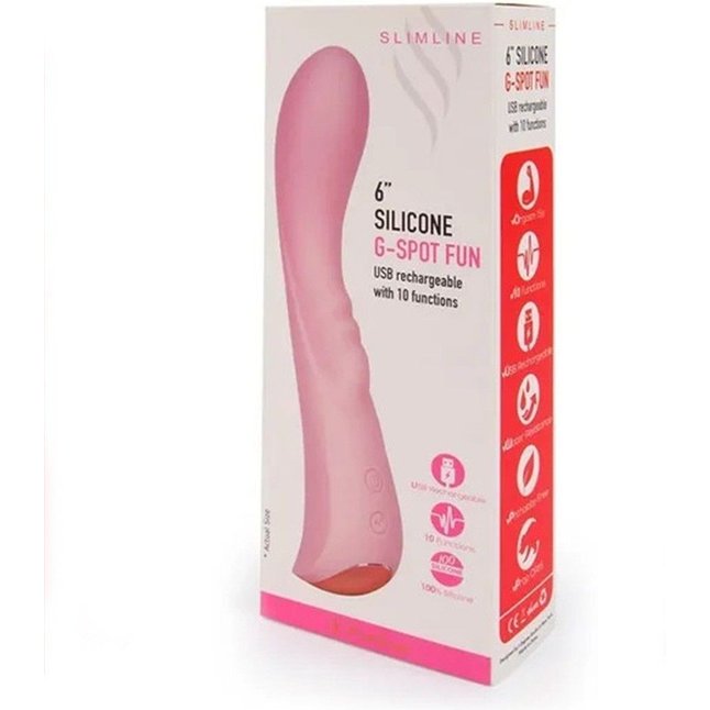 Малиновый вибратор для G-стимуляции - 19,1 см. Фотография 4.