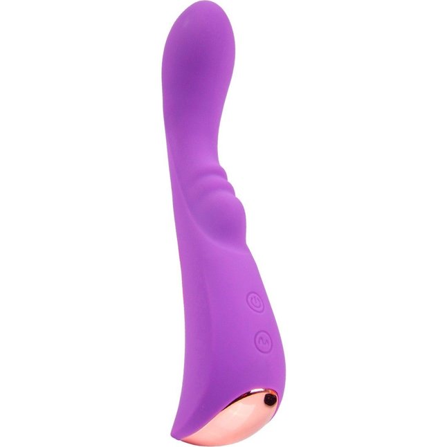 Фиолетовый вибратор для G-стимуляции - 19,1 см
