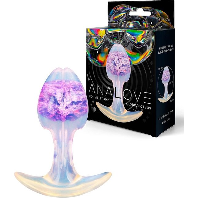 Сиреневатая анальная втулка - 8,2 см