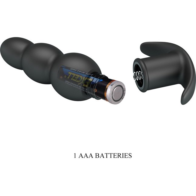 Черный анальный вибростимулятор Aeaeas - 11 см - Pretty Love. Фотография 9.