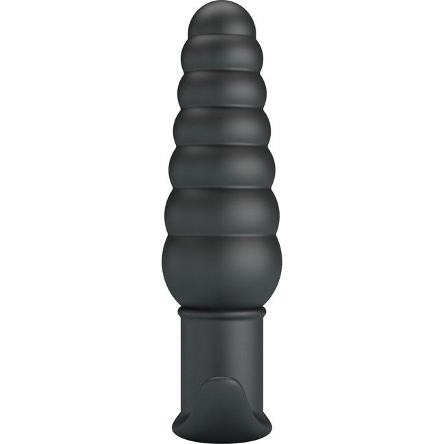 Черный анальный вибростимулятор Aeolis - 11 см - Pretty Love. Фотография 4.