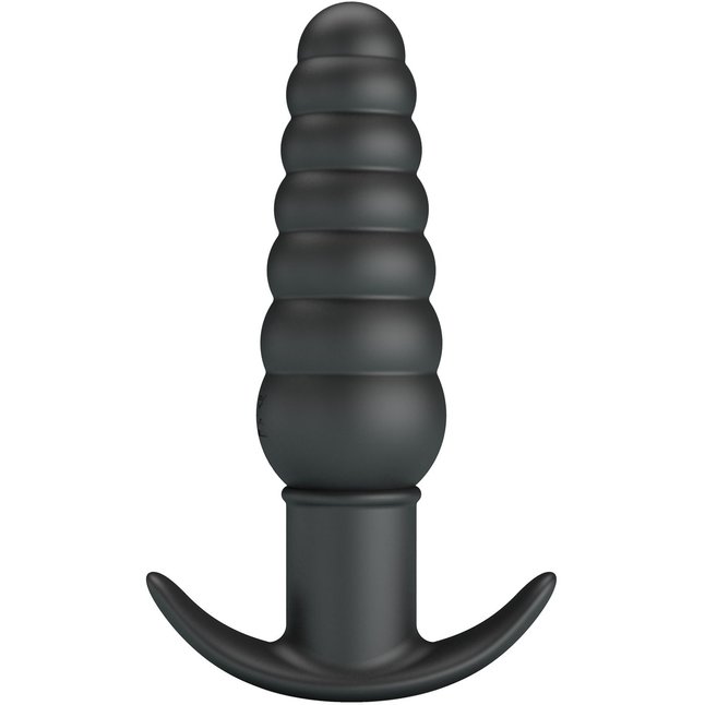 Черный анальный вибростимулятор Aeolis - 11 см - Pretty Love