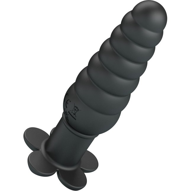 Черный анальный вибростимулятор Imron - 11 см - Pretty Love. Фотография 4.