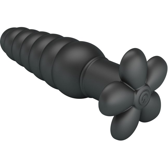 Черный анальный вибростимулятор Imron - 11 см - Pretty Love. Фотография 5.