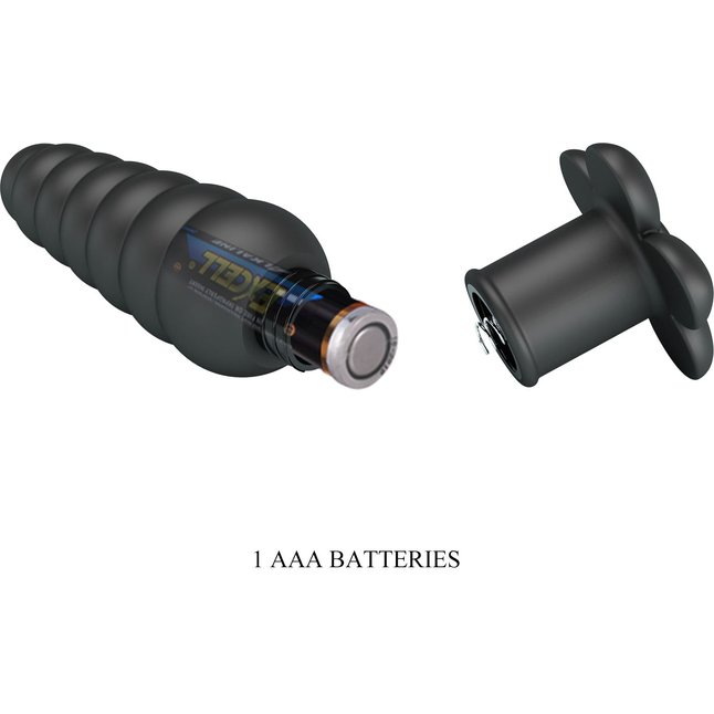 Черный анальный вибростимулятор Imron - 11 см - Pretty Love. Фотография 9.