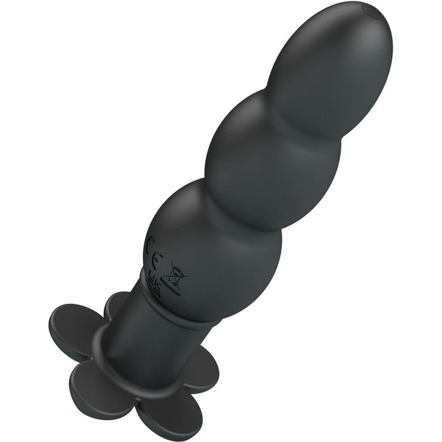 Черный анальный вибростимулятор Jadier - 11 см - Pretty Love. Фотография 4.