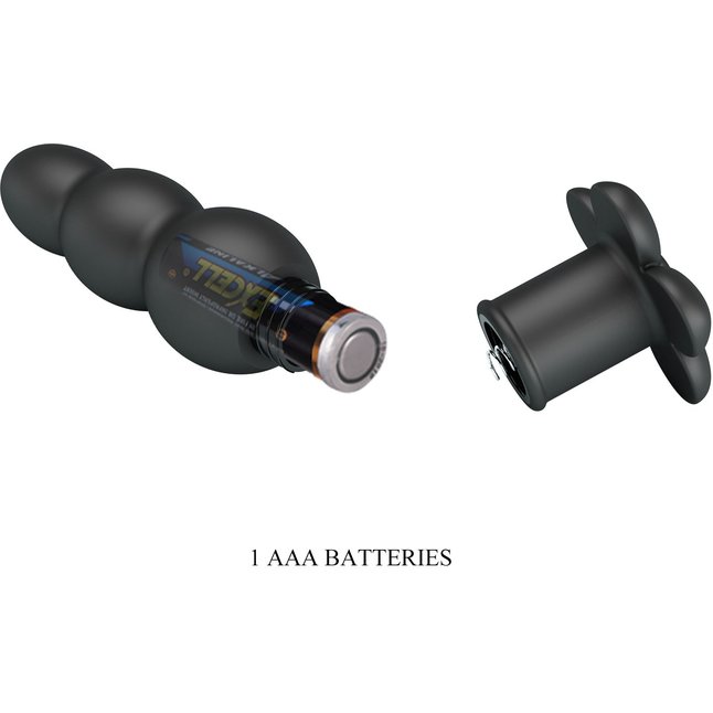 Черный анальный вибростимулятор Jadier - 11 см - Pretty Love. Фотография 9.