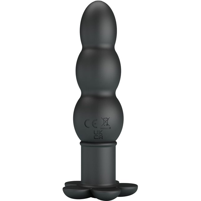 Черный анальный вибростимулятор Jadier - 11 см - Pretty Love