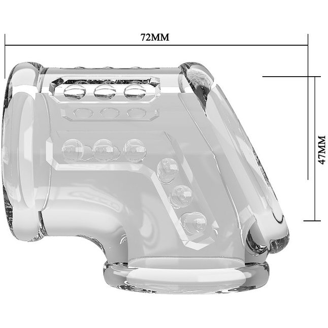 Прозрачная насадка на пенис и мошонку - Pretty Love. Фотография 8.
