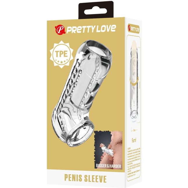 Прозрачная насадка на пенис Farrel - Pretty Love. Фотография 3.