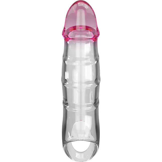 Прозрачная удлиняющая насадка на пенис Darnel. Фотография 4.