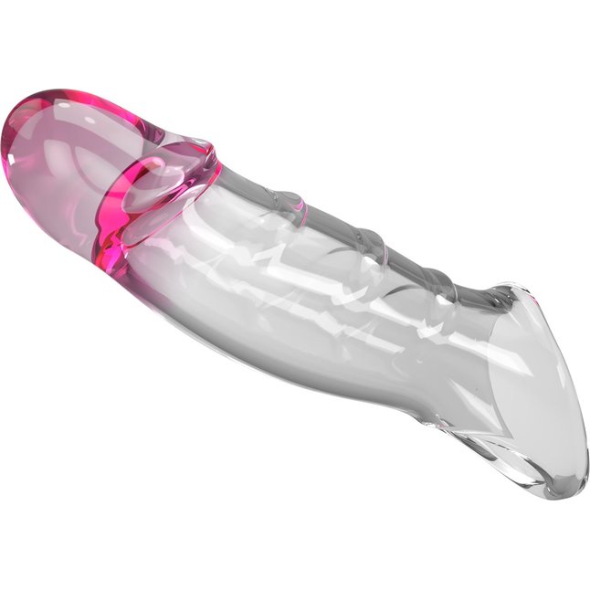 Прозрачная удлиняющая насадка на пенис Darnel. Фотография 6.