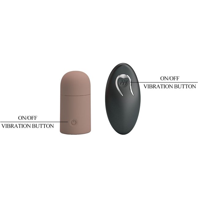 Карамельная удлиняющая насадка на пенис с вибрацией и пультом ДУ - Pretty Love. Фотография 10.