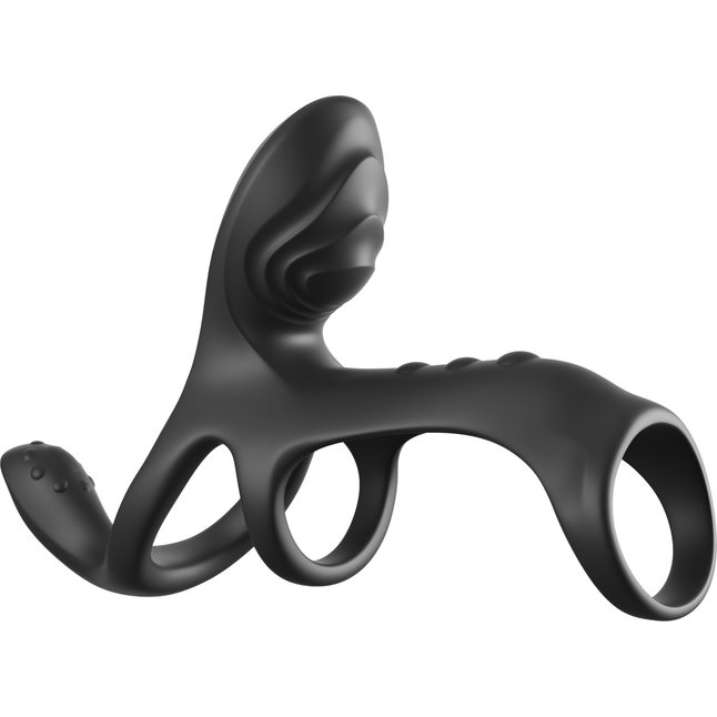 Черная насадка на пенис Ultimate Couples Cage Max - Fantasy C-Ringz