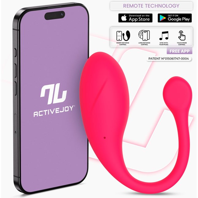 Ярко-розовое интерактивное виброяйцо Bulby. Фотография 2.