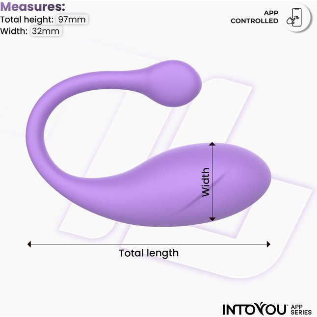 Сиреневое интерактивное виброяйцо Bulby. Фотография 4.
