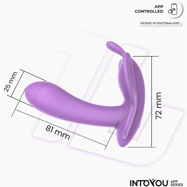 Сиреневый вибростимулятор Wingy для клитора и зоны G. Фотография 5.
