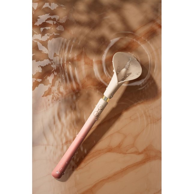 Розовый двусторонний вибромассажёр Calla. Фотография 13.