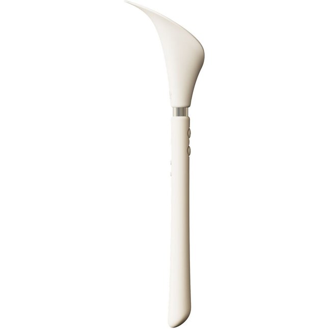 Бежевый двусторонний вибромассажёр Calla. Фотография 7.