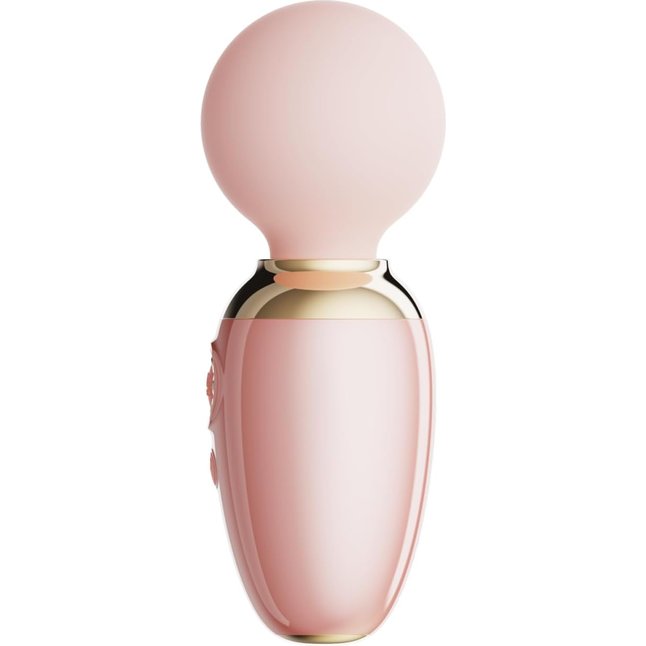 Нежно-розовый мини-вибратор с функцией нагрева Ava. Фотография 5.