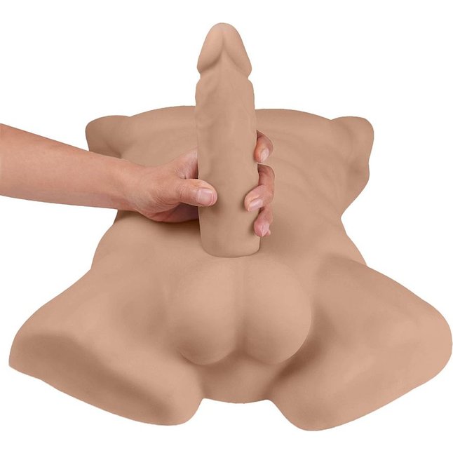 Карамельный мужской торс с фаллоимитатором SILEXD Apollo L 7 - SILEXD. Фотография 2.