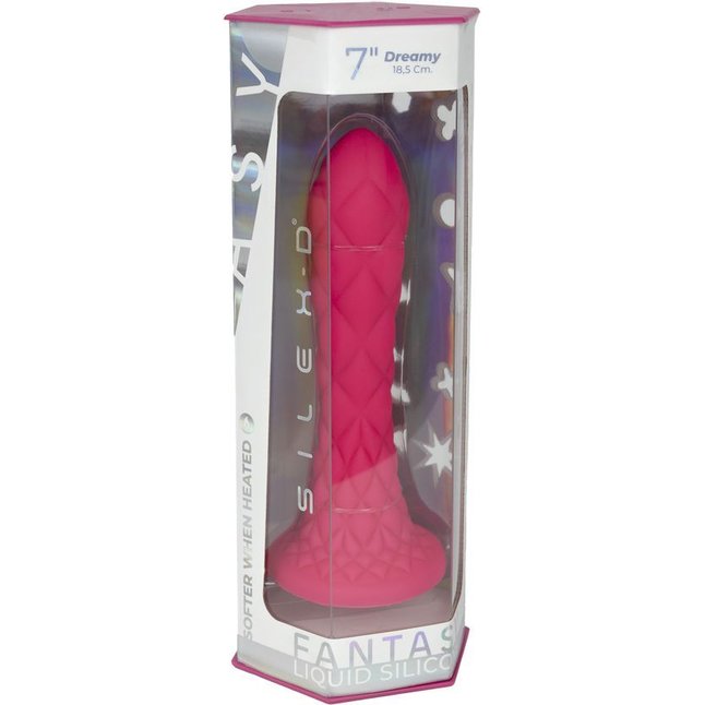 Розовый фаллоимитатор SILEXD Dreamy 7 - 18,5 см - SILEXD. Фотография 4.
