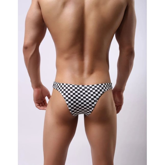 Сексуальные клетчатые трусы-бразилиана. Фотография 4.