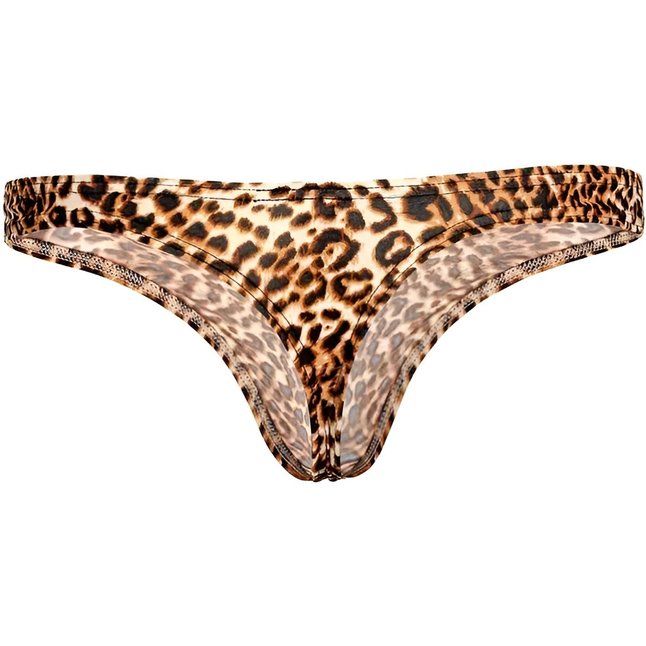 Леопардовые трусы-тонги. Фотография 2.