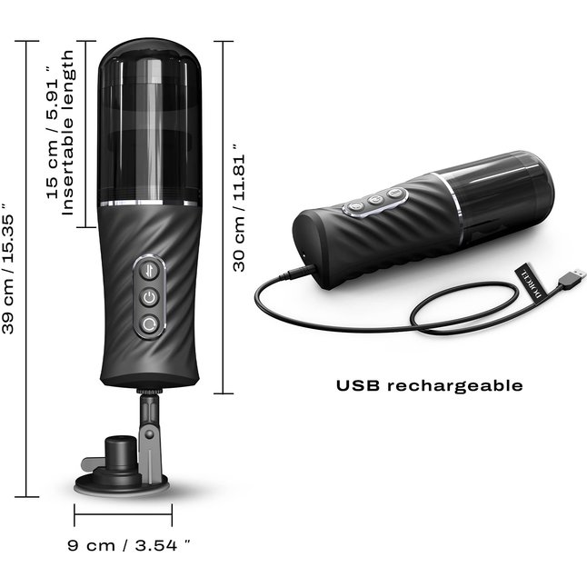 Автоматический мастурбатор Dorcel Thrust Blow Pro. Фотография 6.