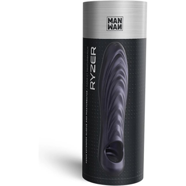 Сливовая силиконовая насадка на пенис с подхватом Manwan Ryzer. Фотография 5.