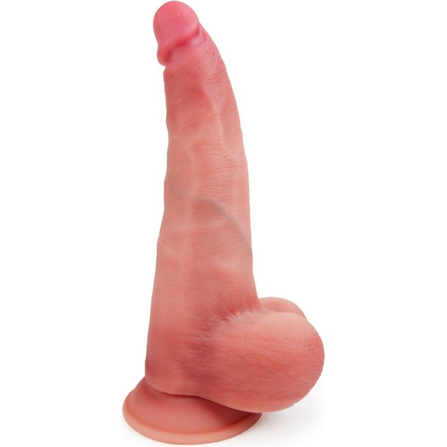 Телесный реалистичный фаллоимитатор с присоской - 30 см - EROWOMAN REALISTIC. Фотография 7.