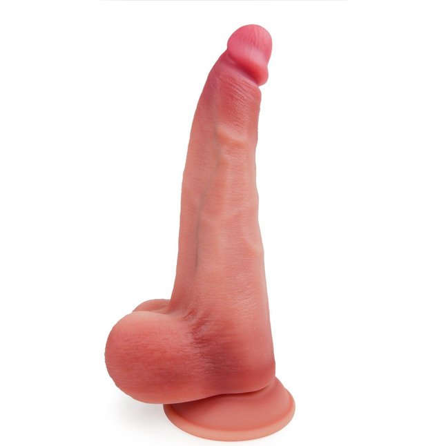 Телесный реалистичный фаллоимитатор с присоской - 30 см - EROWOMAN REALISTIC