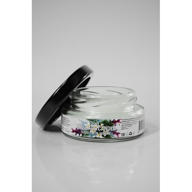 Массажная свеча «Кедр - Пачули - Жасмин» - 50 мл. Фотография 2.