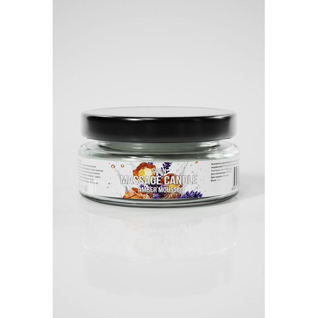 Массажная свеча «Янтарный мусс» - 50 мл. Фотография 2.