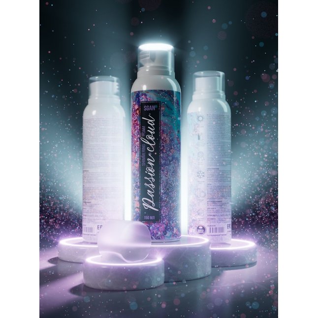 Шиммер для массажа с хрустящей пенкой Passion Cloud - 150 мл. Фотография 5.