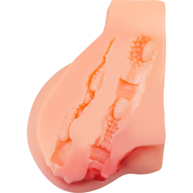 Реалистичный мастурбатор в форме попки с 2 любовными входами. Фотография 4.